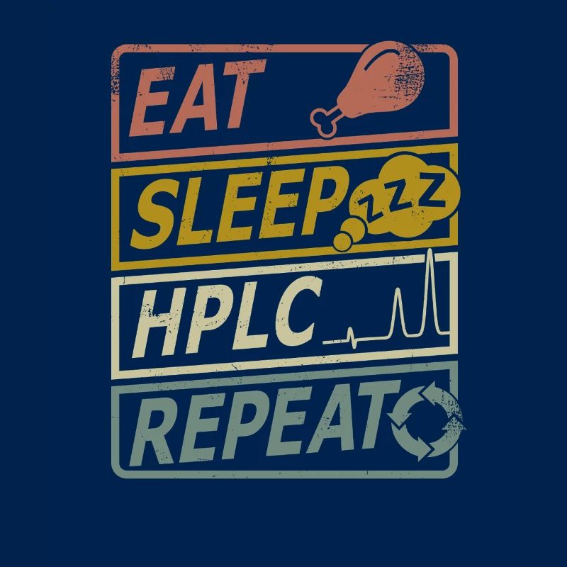HPLC Performance Chromatography Retro Sleep Repeat