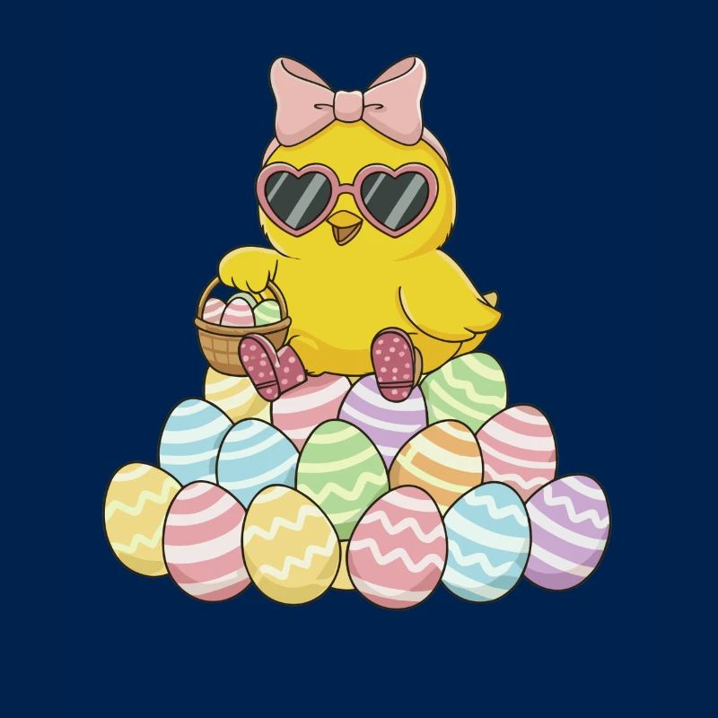 Pastel Chick Easter Egg Parade