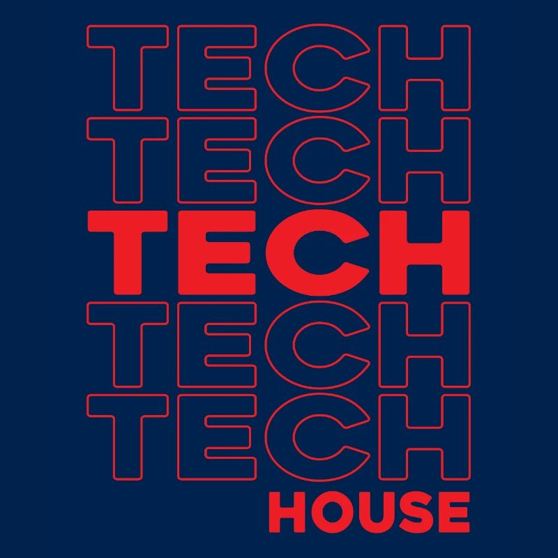 Tech House Neon Stacks