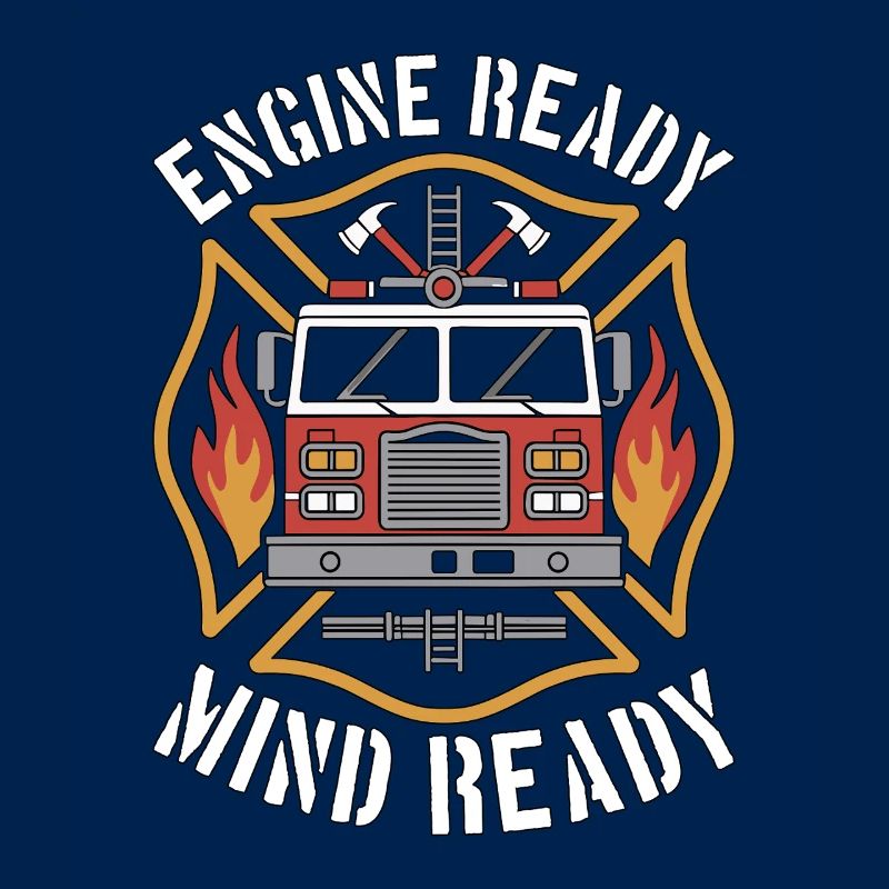 Fire Engineer Engine Ready Mind Ready Firefighting