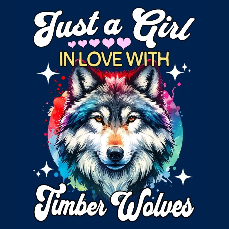 Grauwolf Mädchen Timber Wolf