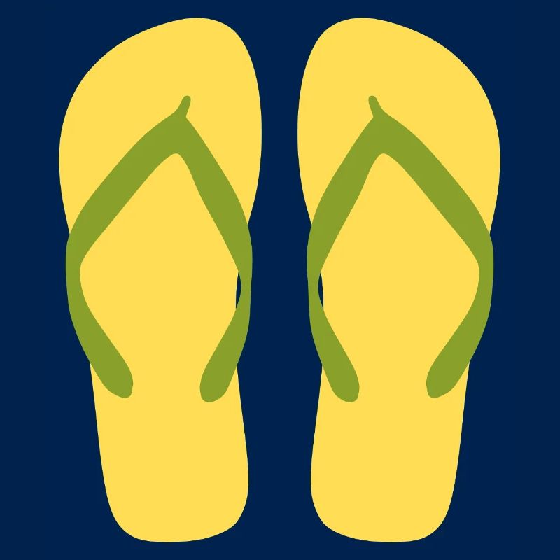 Sonnengelbe Flipflops