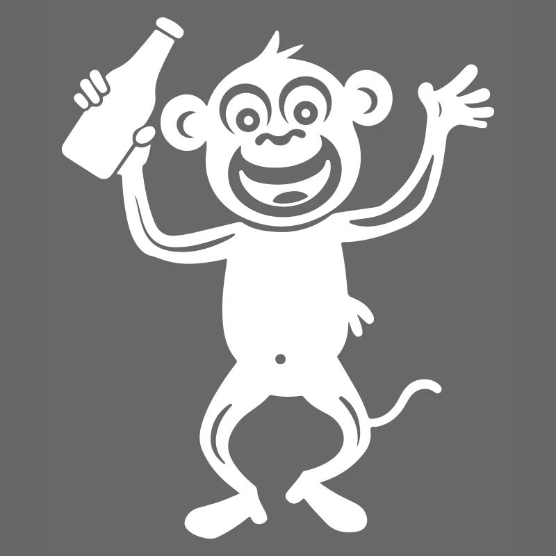 Affe Bierflasche
