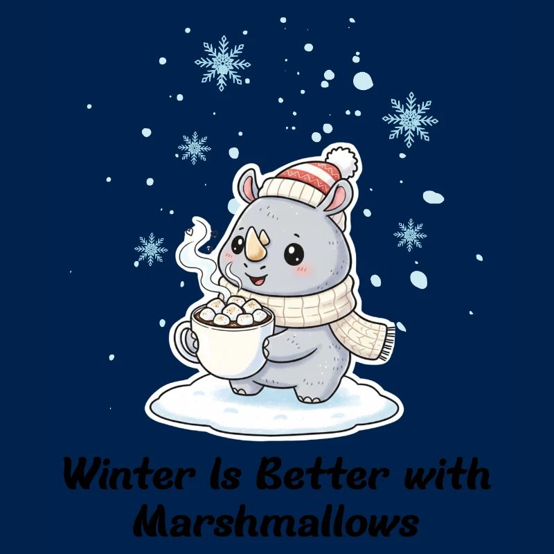 Winter Rhino - Marshmallows & Cocoa Gift