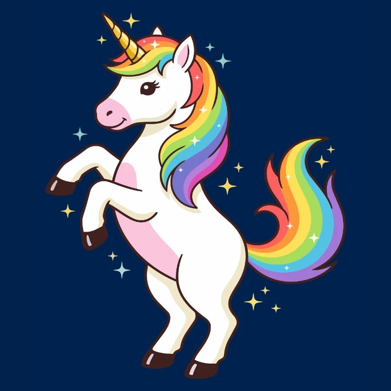 Regenbogen-Einhorn-Funkeln