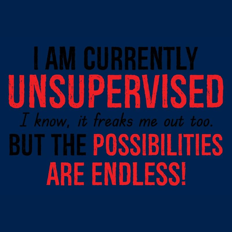 I Am Currently Unsupervised Possibilities Endless