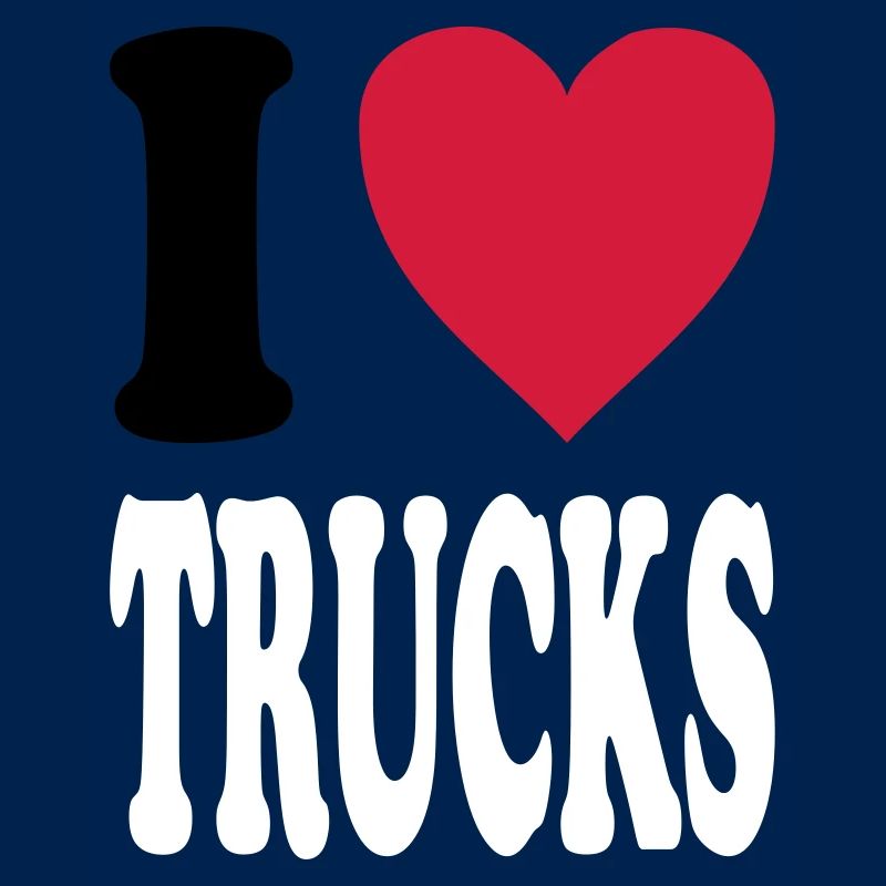 I love TRUCKS (colors selectable!)