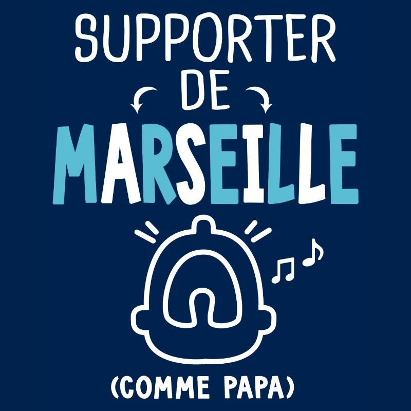 bébé supporter de Marseille comme papa