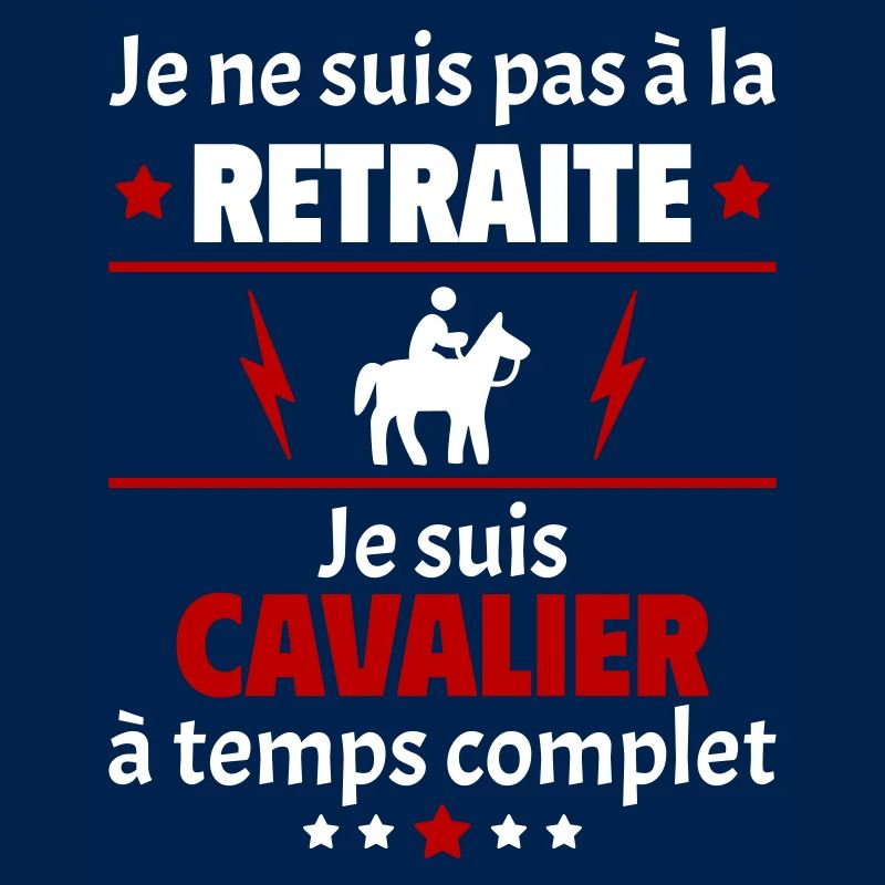 Pas à la retraite cavalier à temps complet, noël