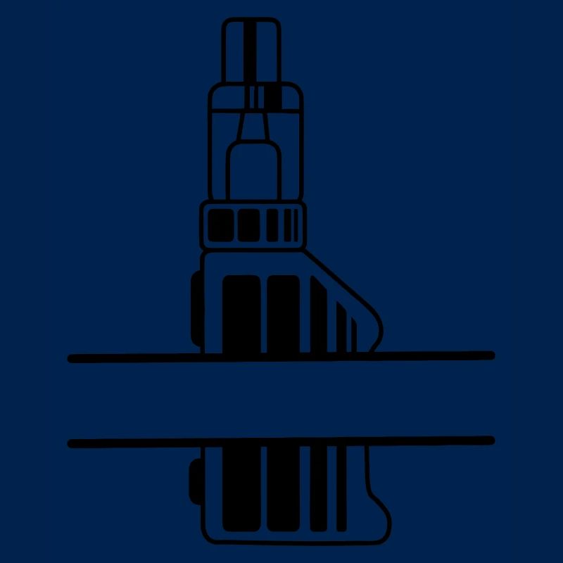 Vape-Silhouette mit Textfeld