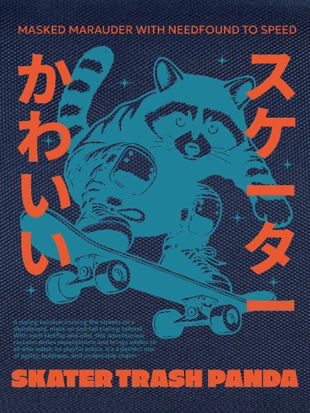 SKATER TRASH PANDA