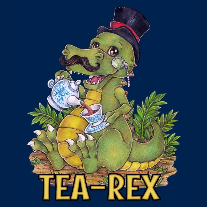 Witziger Tee Rex Wortwitz Hand gezeichnet Dino