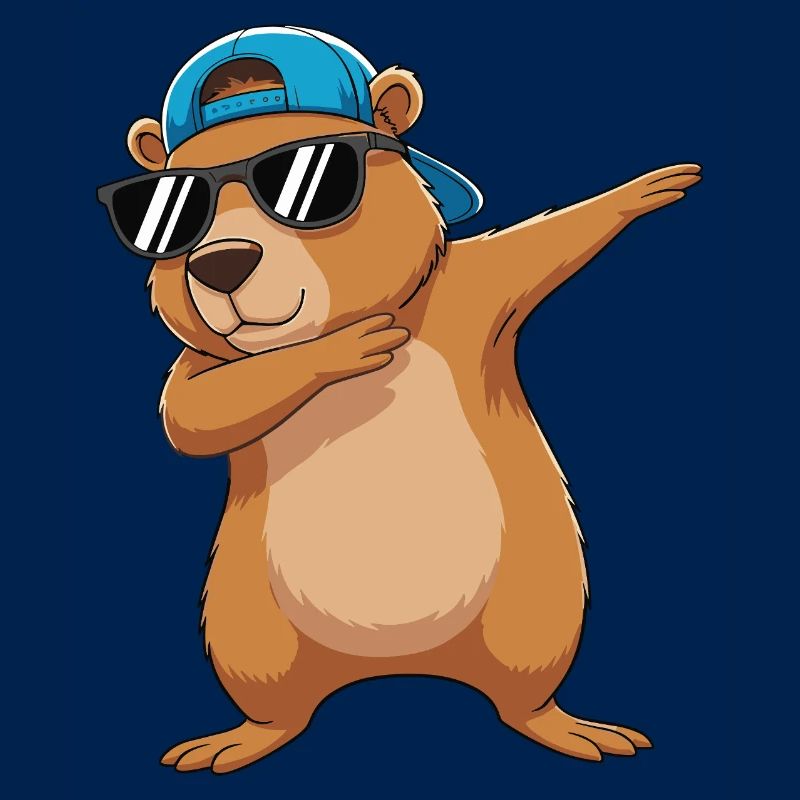 Dessins animés de lunettes de soleil Bear Cool à Dabber