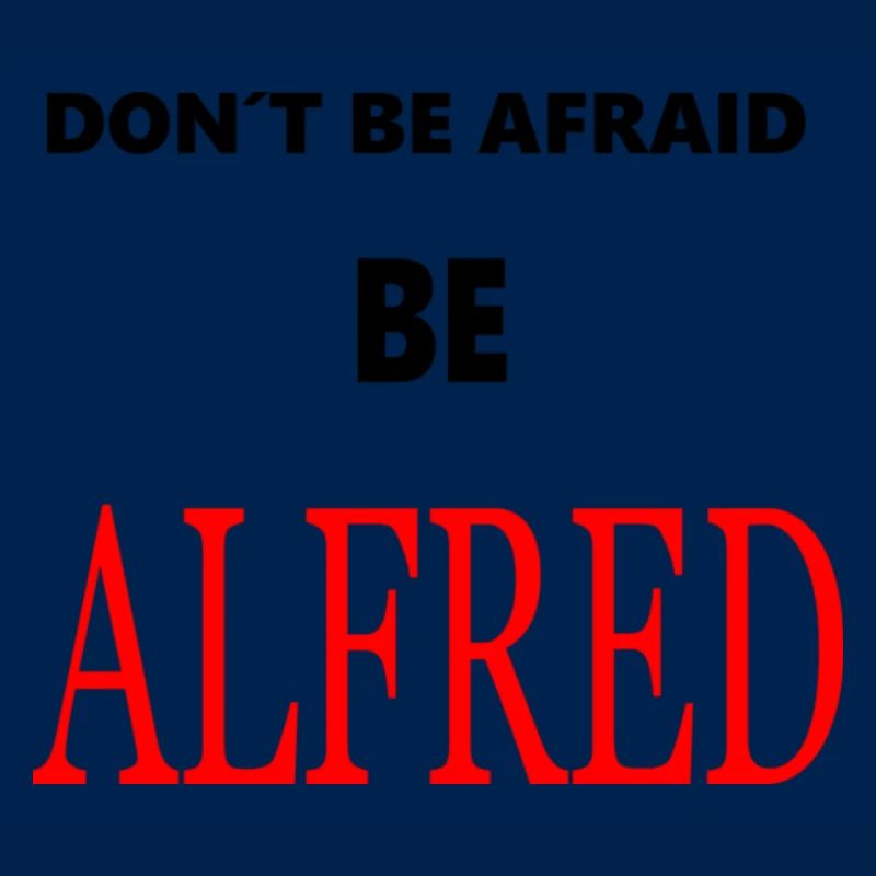 Alfred Red Typography Black