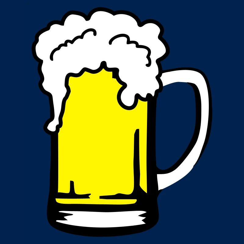 Bier mit Schaum, Bierkrug