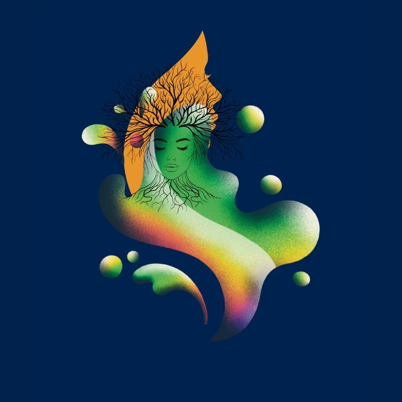 Baumgeist Regenbogenblüte