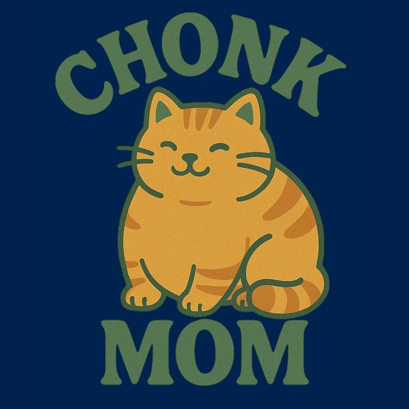 Chat roux Chonk Mom