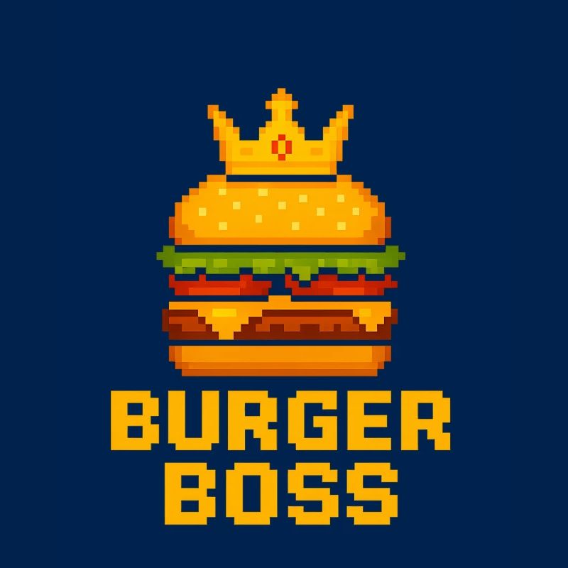 Burger Chef Pixel Burger