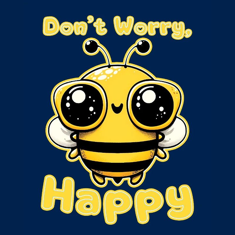 Ne vous inquiétez pas abeille heureuse