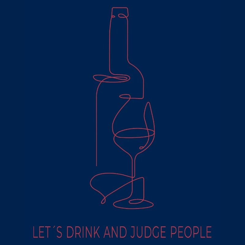 Drinks & Judging – One Line Art