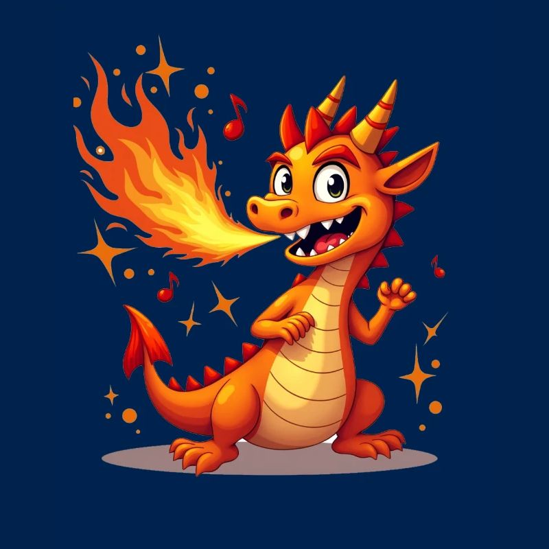 Flammenmelodie Drachenfigur