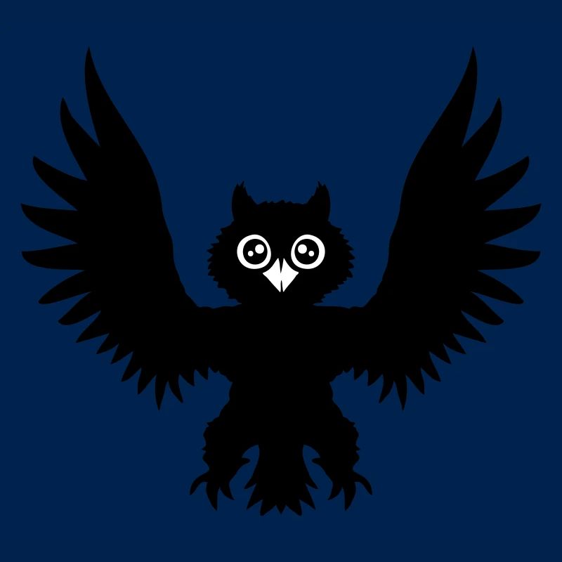Owl Bird Eagle Owl Night Bird Raven Black Flying Cool