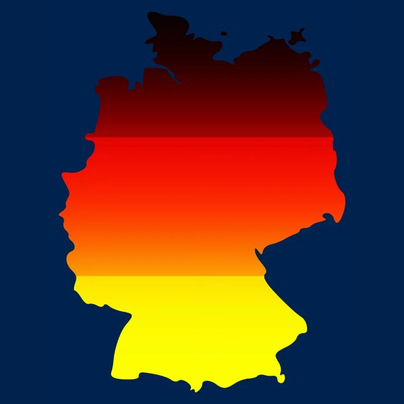 Abstract Color Gradient Map Germany