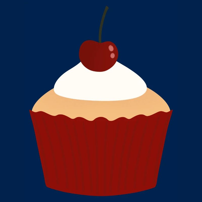 Kirschcreme-Cupcake-Zauber