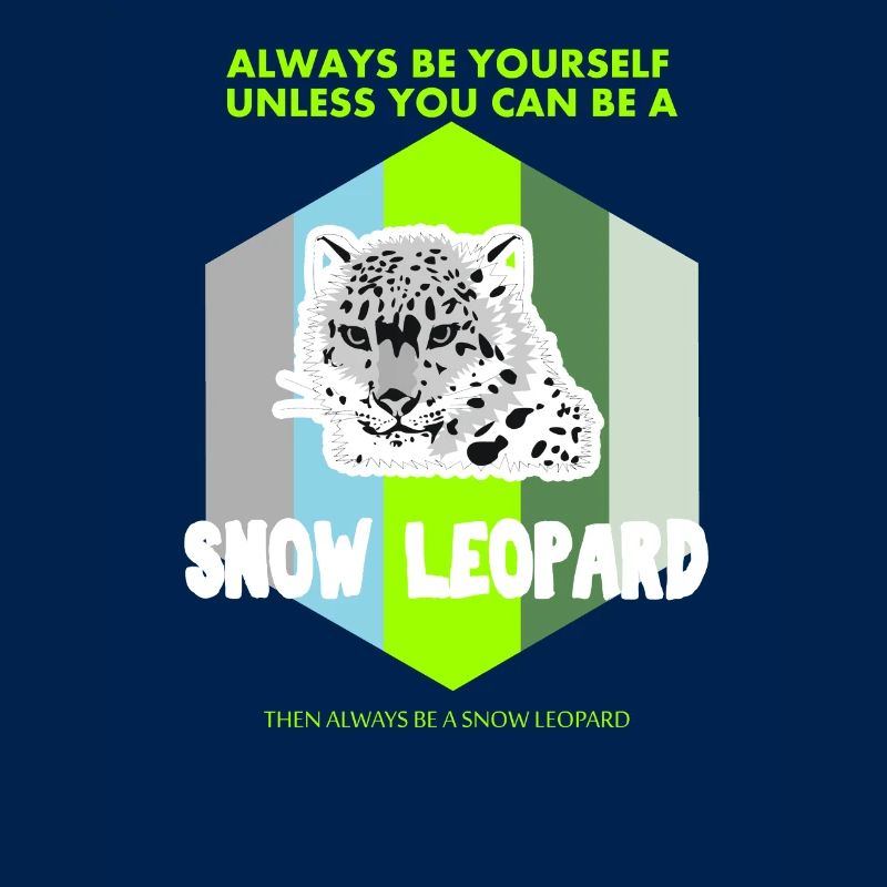 Sei ein Schnee Leopard Geschenk