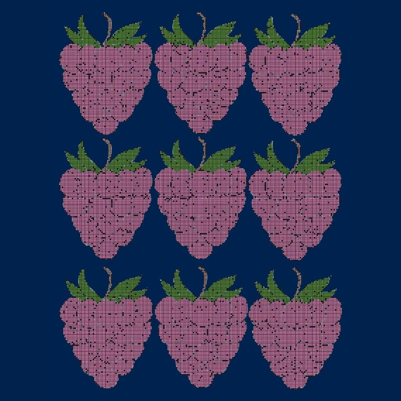raspberry pattern textile