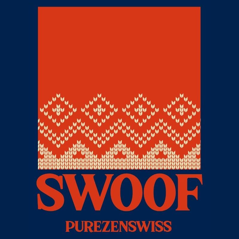 Nordisches Strickmuster Rot