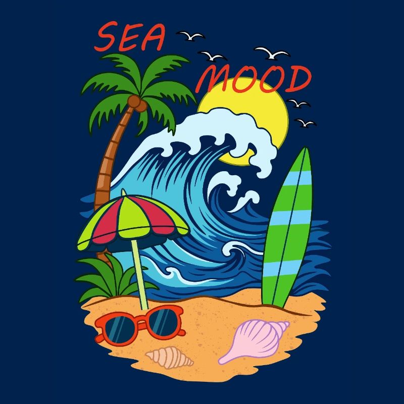 Sea Mood – Retro-Sommerstrand-Vibe
