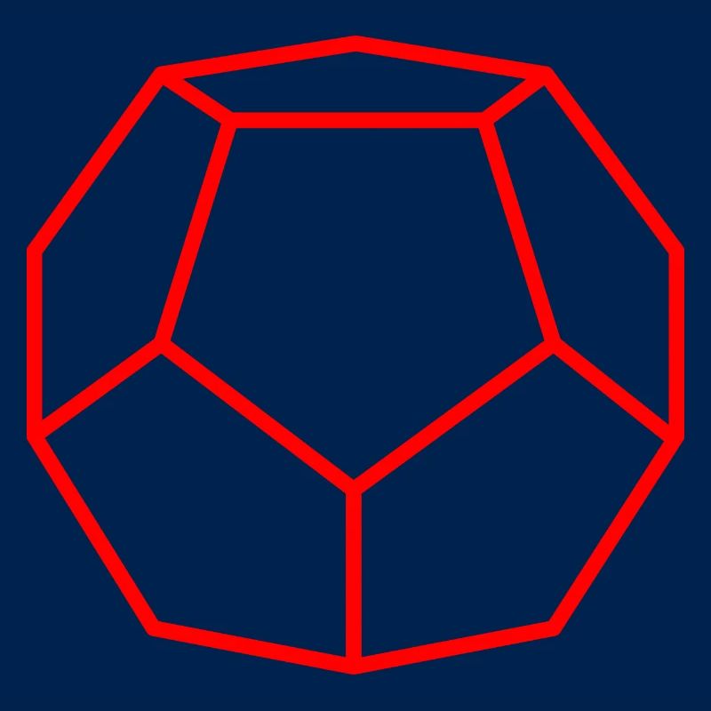 red dodecahedron