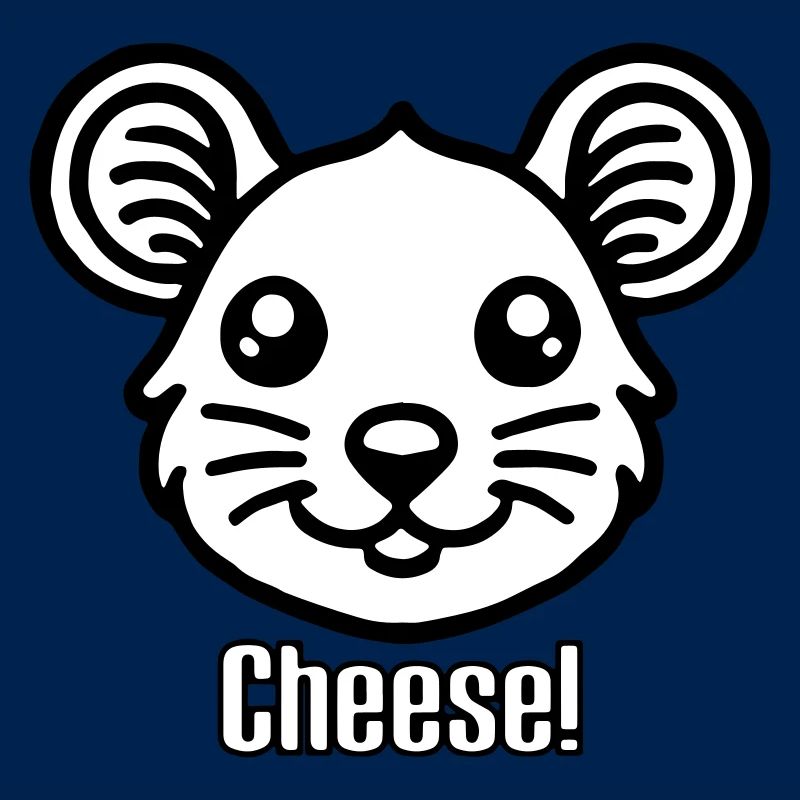 Cute looking Mouse - "Cheese" Design