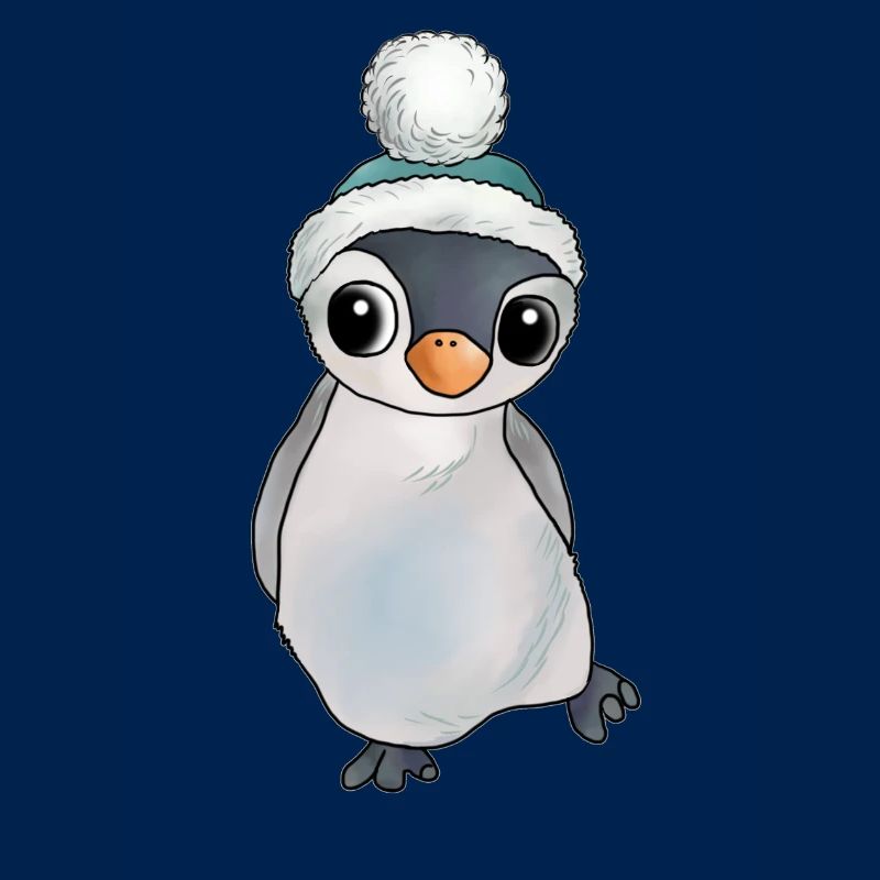 Pinguin mit Muetze