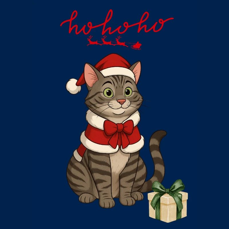HoHoho, chat gris