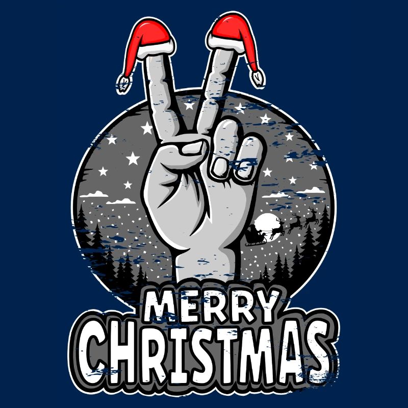 Conception du signe de paix de joyeux Noël