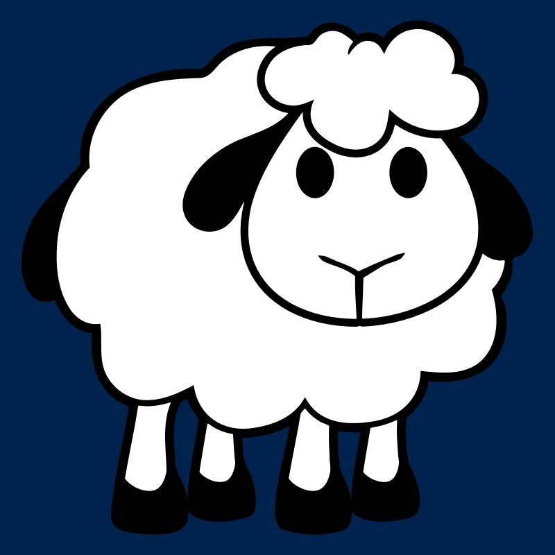Sheep Baby Stands Cute Cute Lamb Child Cool Comic
