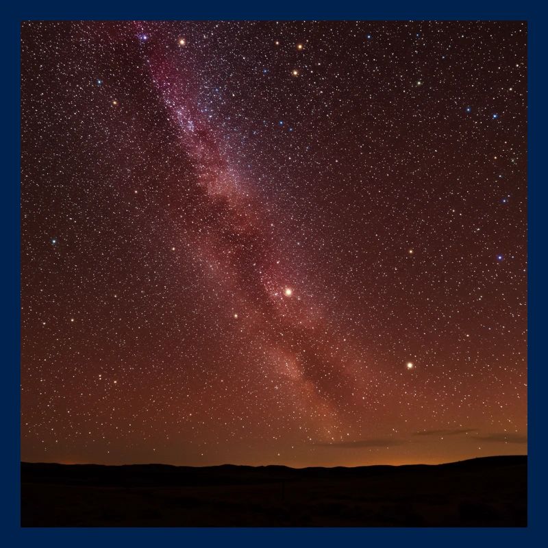 Image de comparaison ciel étoilé