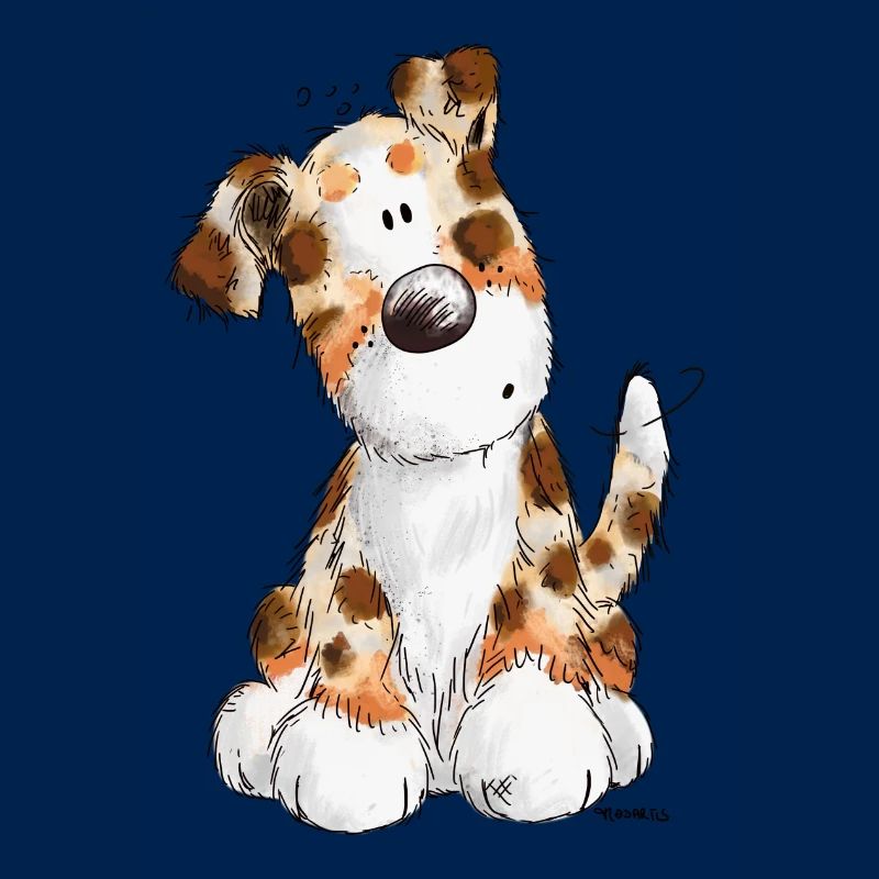 Süßer Australian Shepherd - Hund - Aussie - Comic