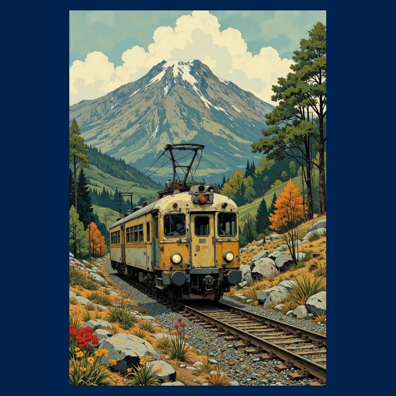 Retro Train Image