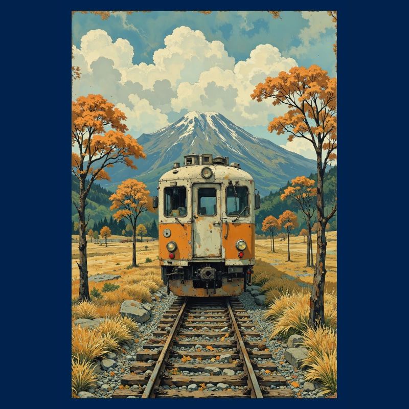 Image de train rétro