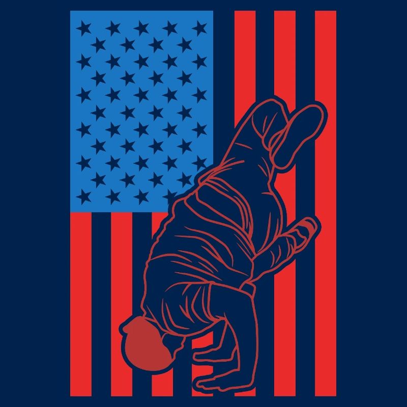 Drapeau Breakdance USA