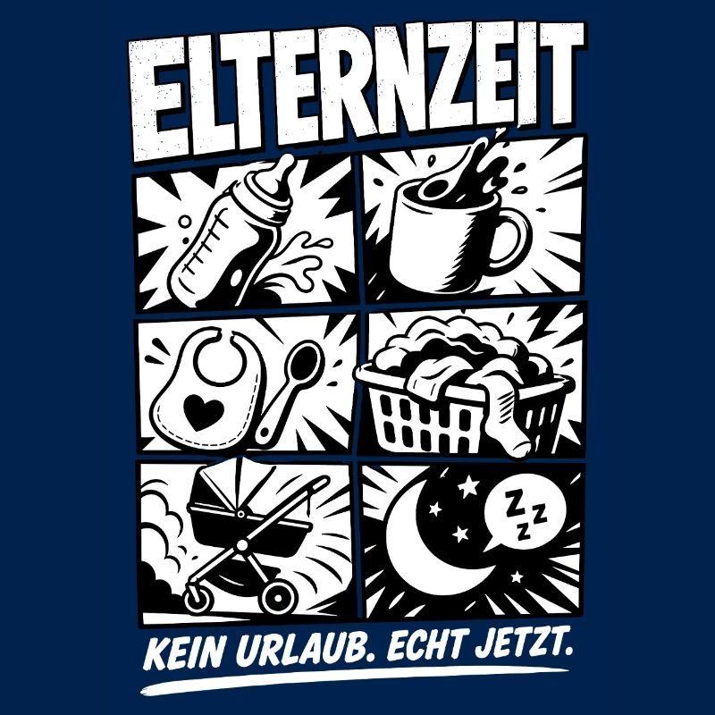 Elternzeit Comic Symbole