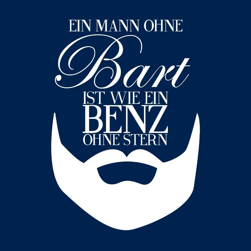 Mann ohne Bart - Nein! - Bart Spruch Geschenk