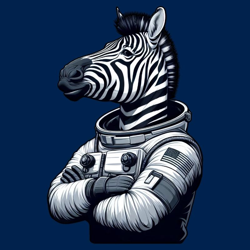 Zebra Astronaut : Exploration spatiale
