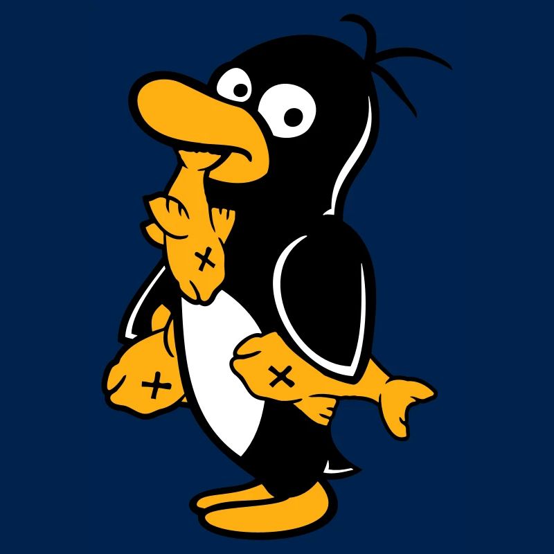 Penguin Eats Three Fish Caught Hunger Delicious