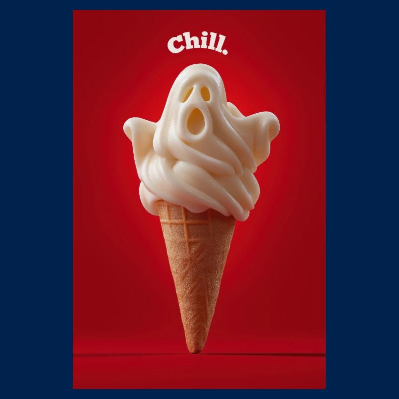 Chill Ghost Cornet de crème glacée