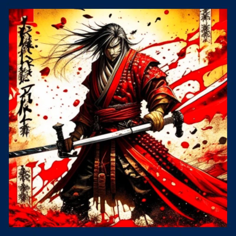 Roter Samurai im Blutsturm