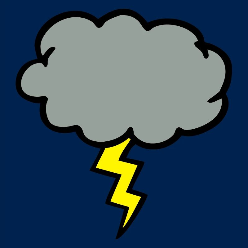 nuage d'orage éclair coup de foudre